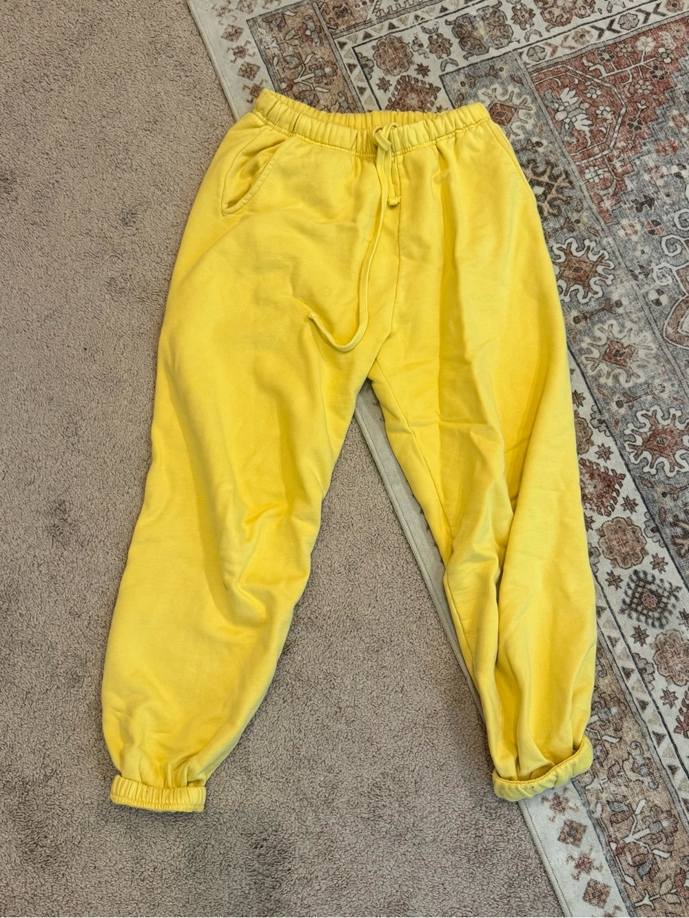 Daily Drills Kids Yellow Fleece Sweatshirt & Joggers Set - Bright Yellow - Picture 5 of 9